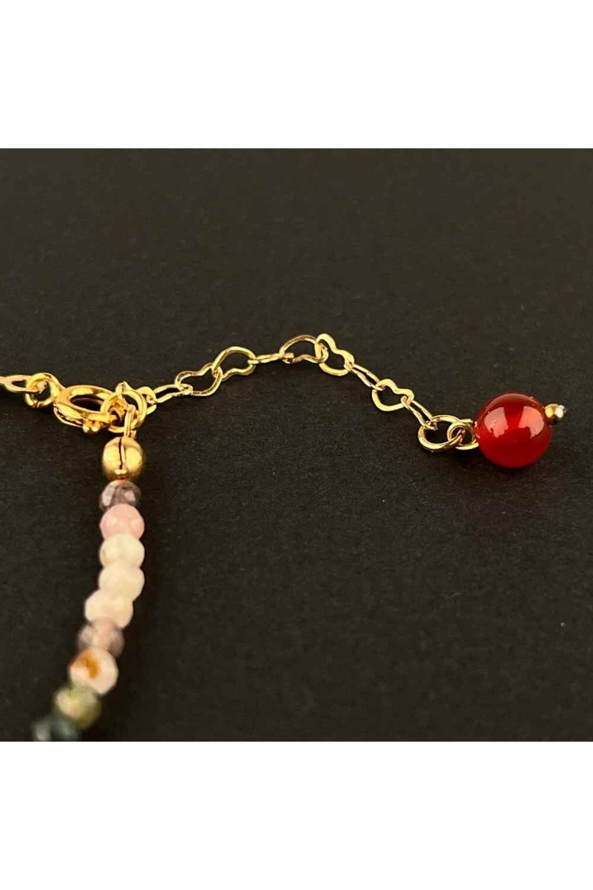 Sertifikalı Turmalin Doğaltaş Halhal 3-4 Mm, B849