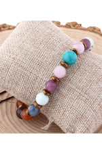 Sertifikalı Doğal Taş Bileklik - Kehribar,larimar,hakiki Turkuaz,mavi Topaz,tanzanit,yakut,kunzit