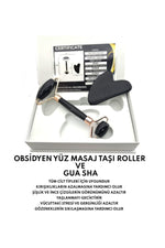 Sertifikalı Obsidyen 1. Sınıf Roller Ve Gua Sha Masaj Seti (SERTİFİKALI)