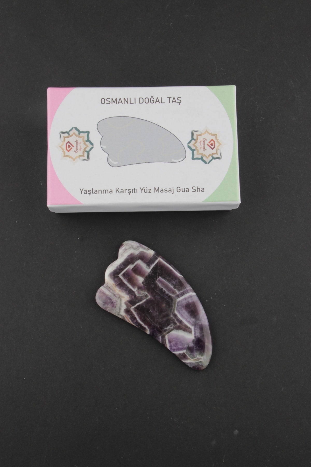 Sertifikalı Ametist Gua Sha (KAZ AYAKLI)