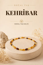 Kehribar Kolye elena Model