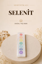 SERTİFİKALI Selenit Doğal Taş Çakra Obje ODT090