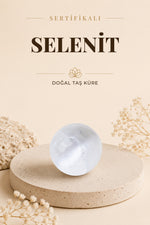 SERTİFİKALI Selenit Doğal Taş Küre ODT084