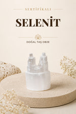 SERTİFİKALI Selenit Doğal Taş Obje ODT073