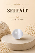 Sertifikalı Selenit Doğal Taş Küre No:2 P068