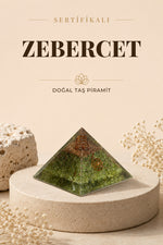 Sertifikalı Zebercet Doğal Taş Piramit No:2 P020