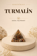 Sertifikalı Turmalin Doğal Taş Piramit No:1 P006
