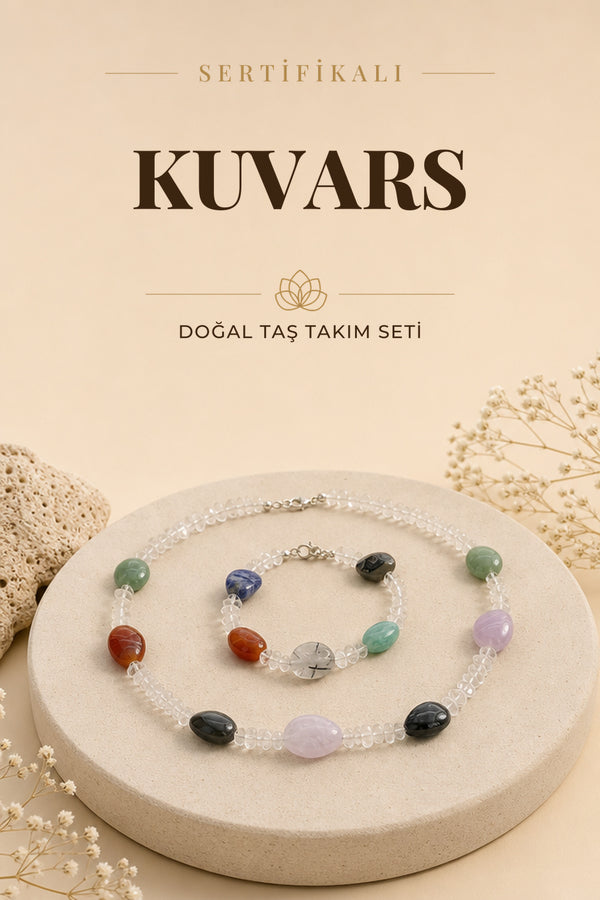 Sertifikalı Gri Kuvars Taş Seti