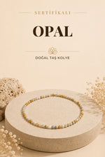 Sertifikalı Opal Doğal Taş Kolye – Doğanın Yumuşak Tonlarıyla Ruhunu Dengele