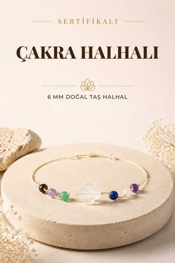 Sertifikalı Çakra Taşları Halhal 6 Mm, B927
