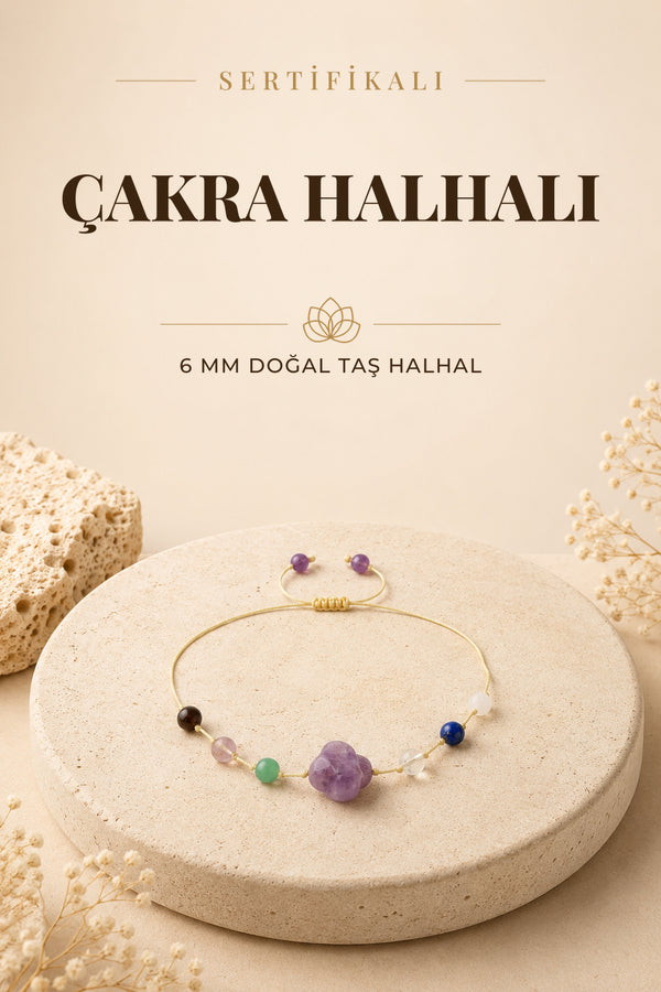 Sertifikalı Çakra Taşları Halhal 6 Mm, B921