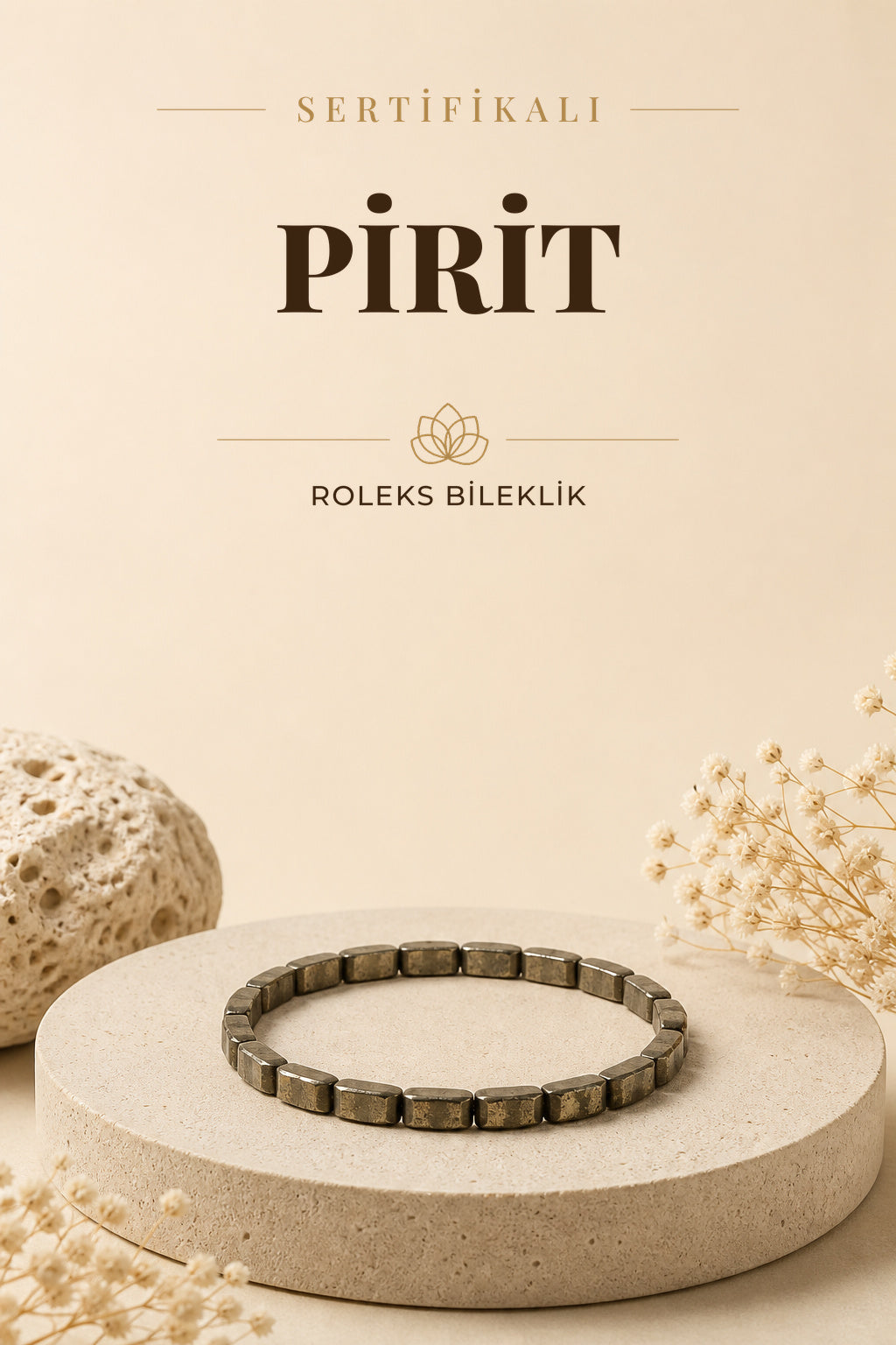 Sertifikalı Prit Doğaltaş Roleks Bileklik 15 Mm, B900