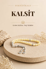 Sertifikalı Kalsit Doğaltaş Tesbih 6 Mm, T212