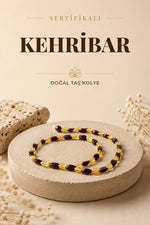 Sertifikalı Kehribar (fosilleşmiş Çam Reçinesi) Kolye M395