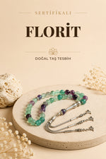 Sertifikalı Florit Doğal Taş Tesbih