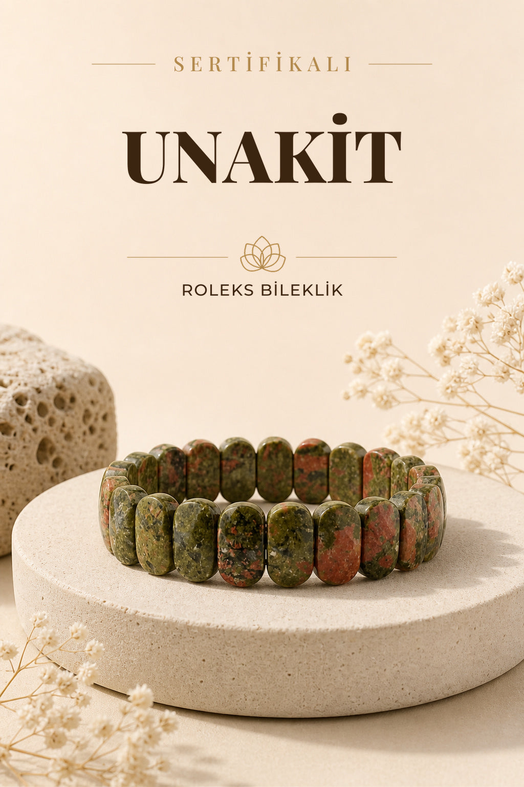 Sertifikalı Unakit Roleks Bileklik B469