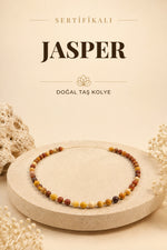 Sertifikalı Jasper Doğal Taş Kolye