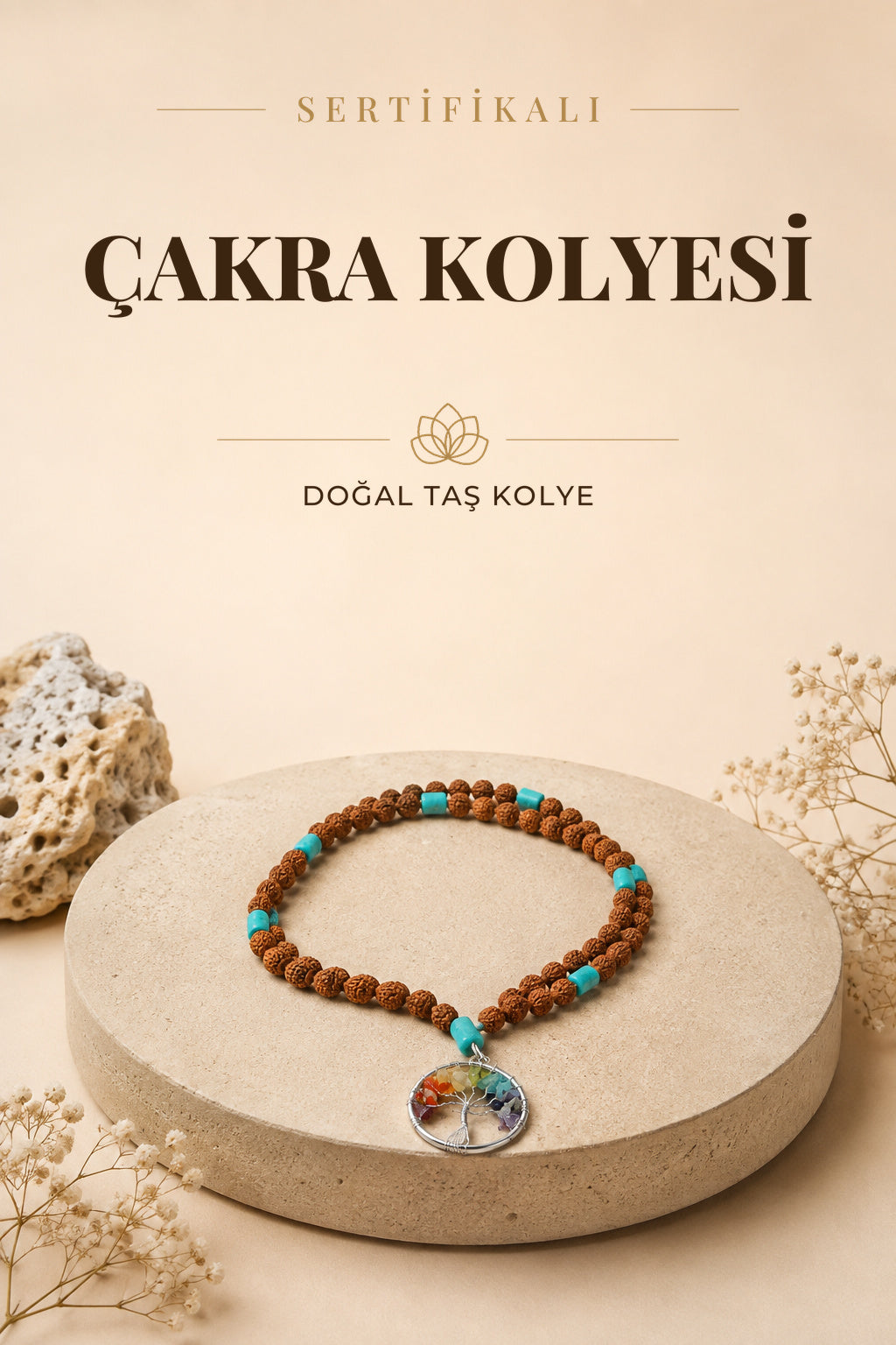 Sertifikalı Tohum Kolye 7 Çakra