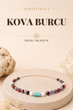 Sertifikalı Kova Burcu Doğal Taş Kolye M209