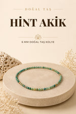 Hint Akik Doğaltaş Kolye 6 Mm, M570