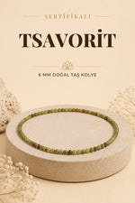 Sertifikalı Tsavorit Doğaltaş Kolye 6 Mm, M596