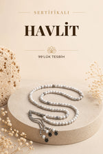 Sertifikalı Havlit 99'luk Doğal Taş Tesbih 6 Mm