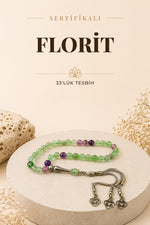 Sertifikalı Florit 33'lük Doğal Taş Tesbih
