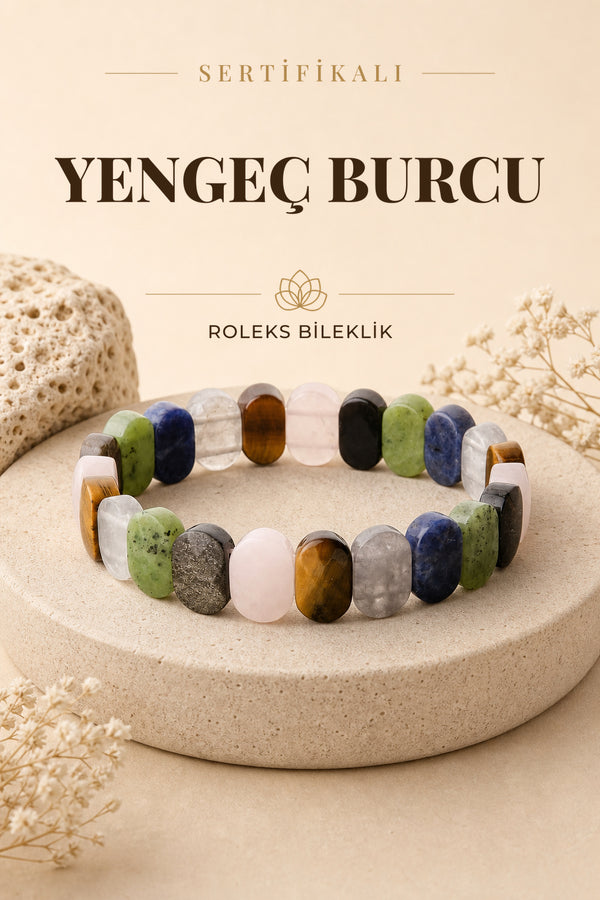 Sertifikalı Yengeç Burcu Roleks Bileklik B069