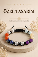 Özel Tasarım Makrome Bileklik - 14 Taş