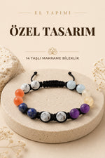 Özel Tasarım Makrome Bileklik - 14 Taş