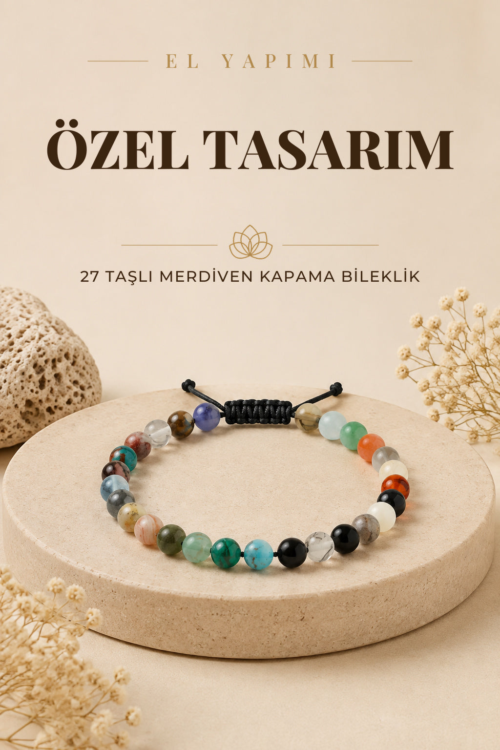 Özel Tasarım Merdiven Kapama Bileklik - 27 Taş