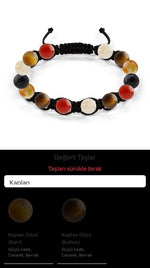 Özel Tasarım Makrome Bileklik - 14 Taş - Özel Tasarım Görseli