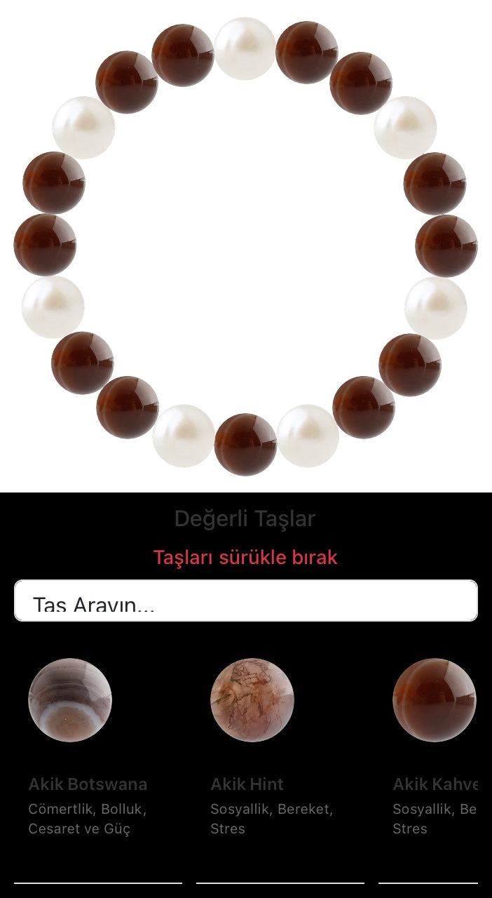 Özel Tasarım Elastik Misineli - 20 Taş - Özel Tasarım Görseli