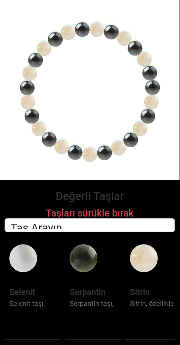 Özel Tasarım Elastik Misineli - 27 Taş