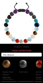 Özel Tasarım Merdiven Kapama Bileklik - 21 Taş - Özel Tasarım Görseli