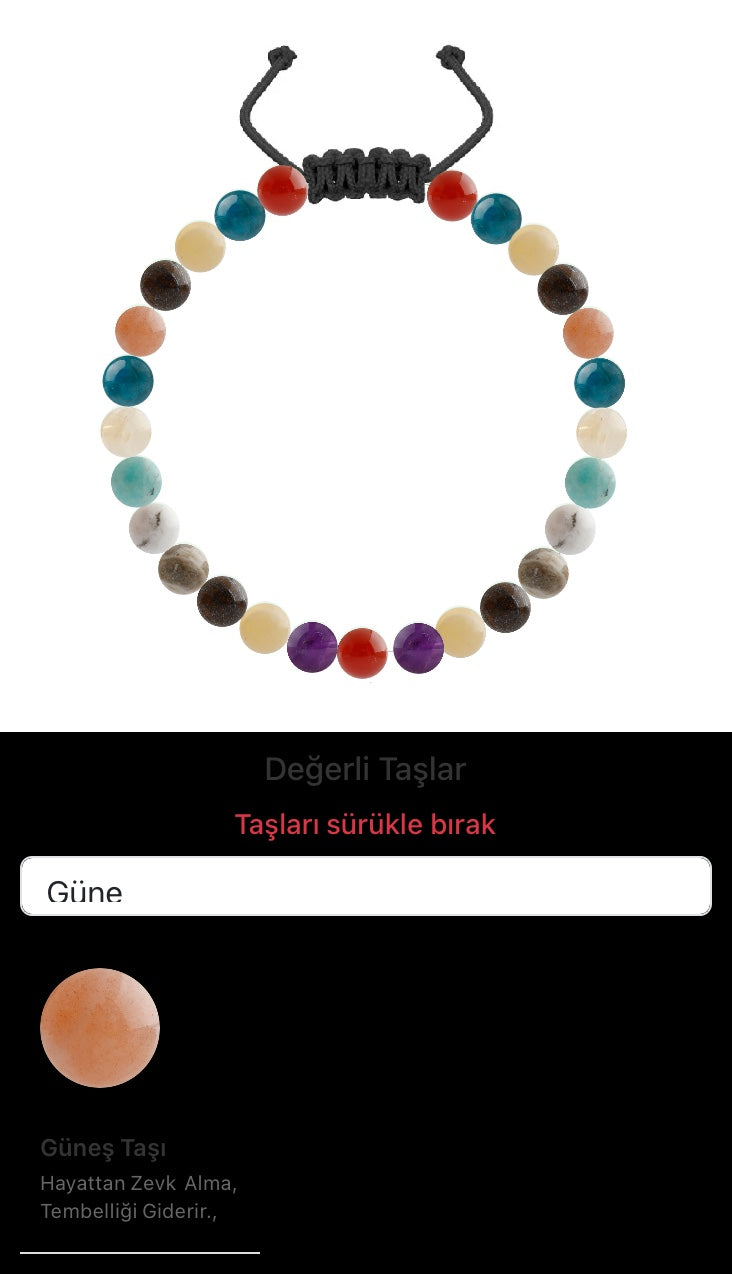 Özel Tasarım Merdiven Kapama Bileklik - 27 Taş - Özel Tasarım Görseli