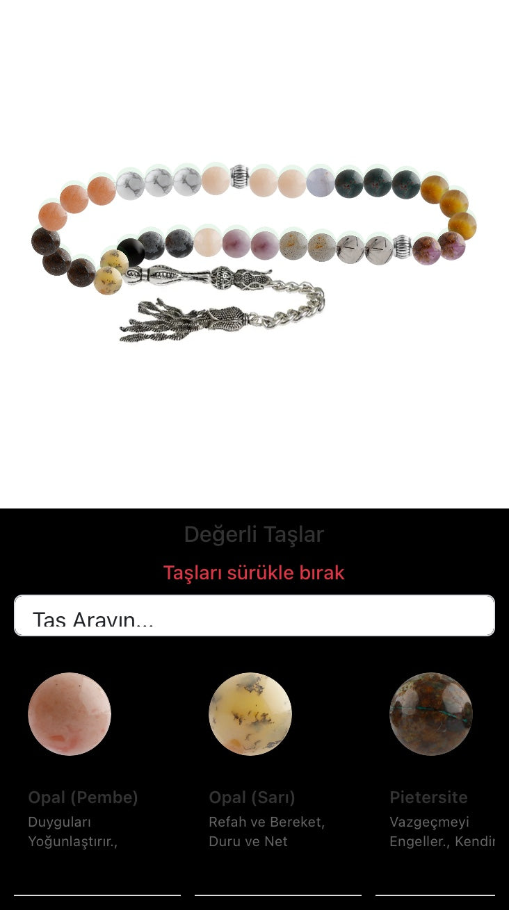 Özel Tasarım Tesbih - 33 Taş - Özel Tasarım Görseli