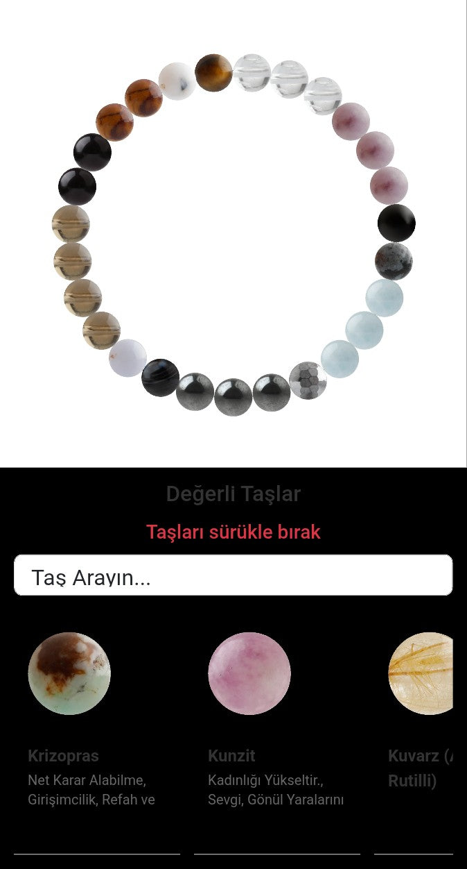 Özel Tasarım Elastik Misineli - 27 Taş - Özel Tasarım Görseli